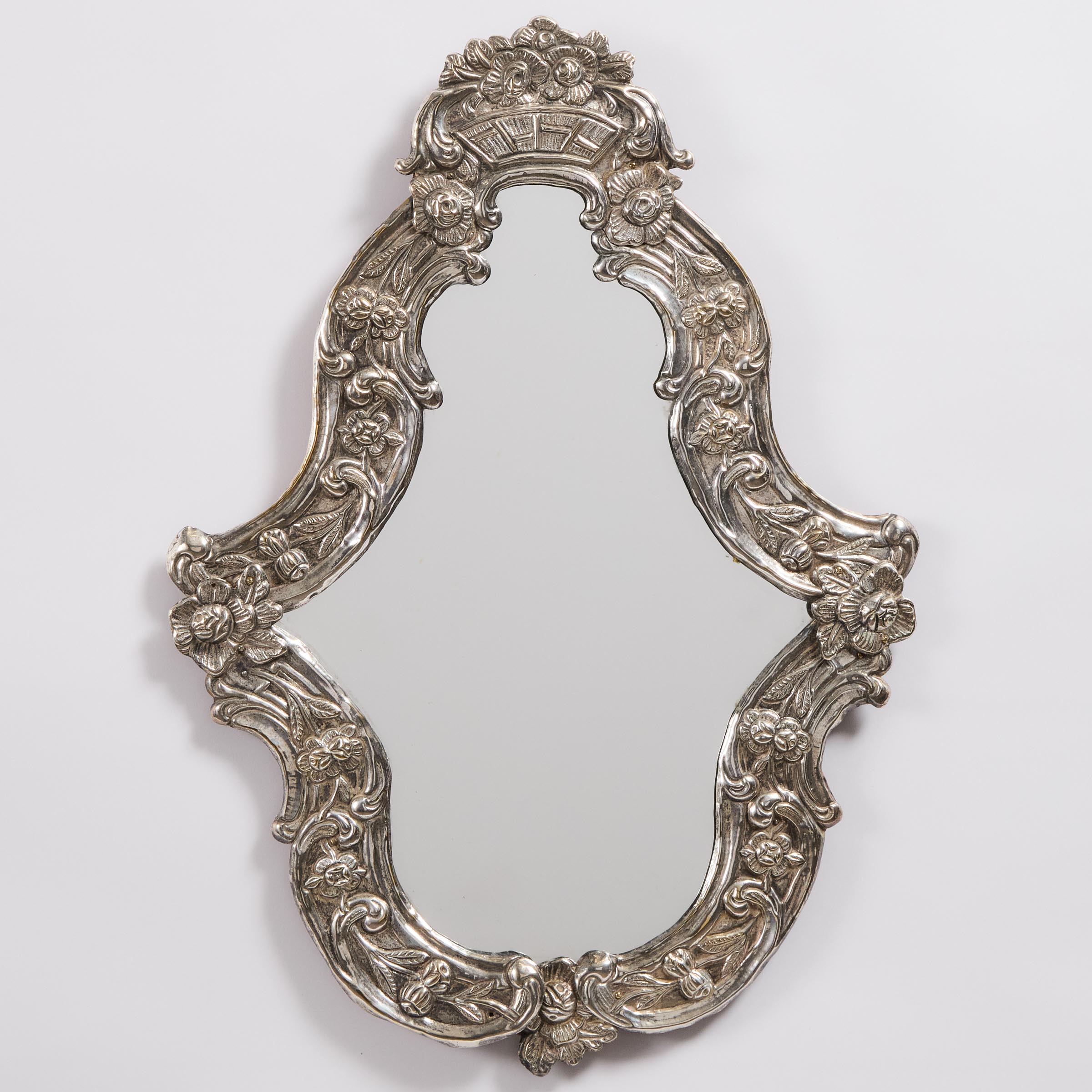 Dutch Baroque Silvered Brass MIrror  2fb04d7