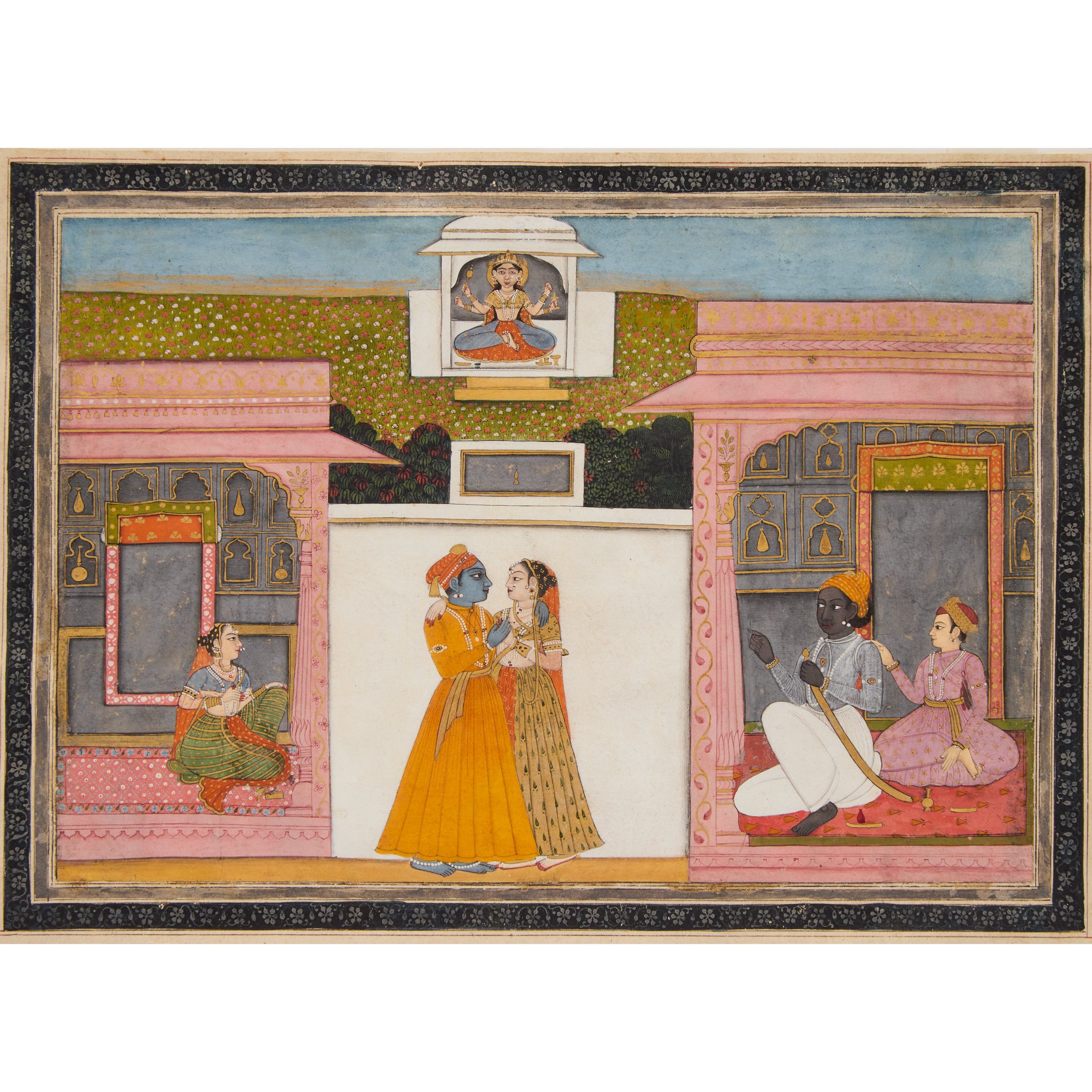 A Painting of Krishna and Radha  2fb0593