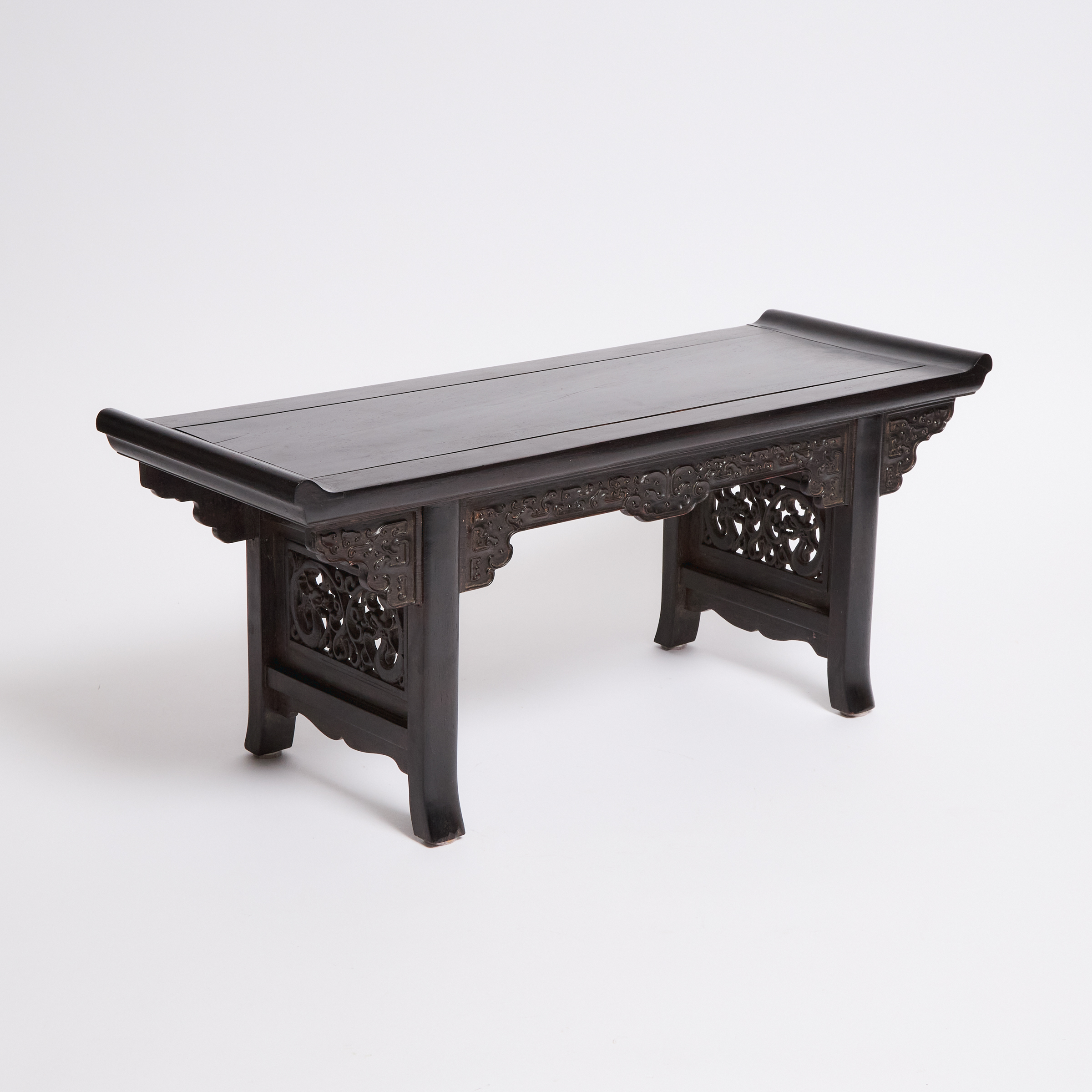 A Large Zitan Trestle Leg Table Form 2fb05d2