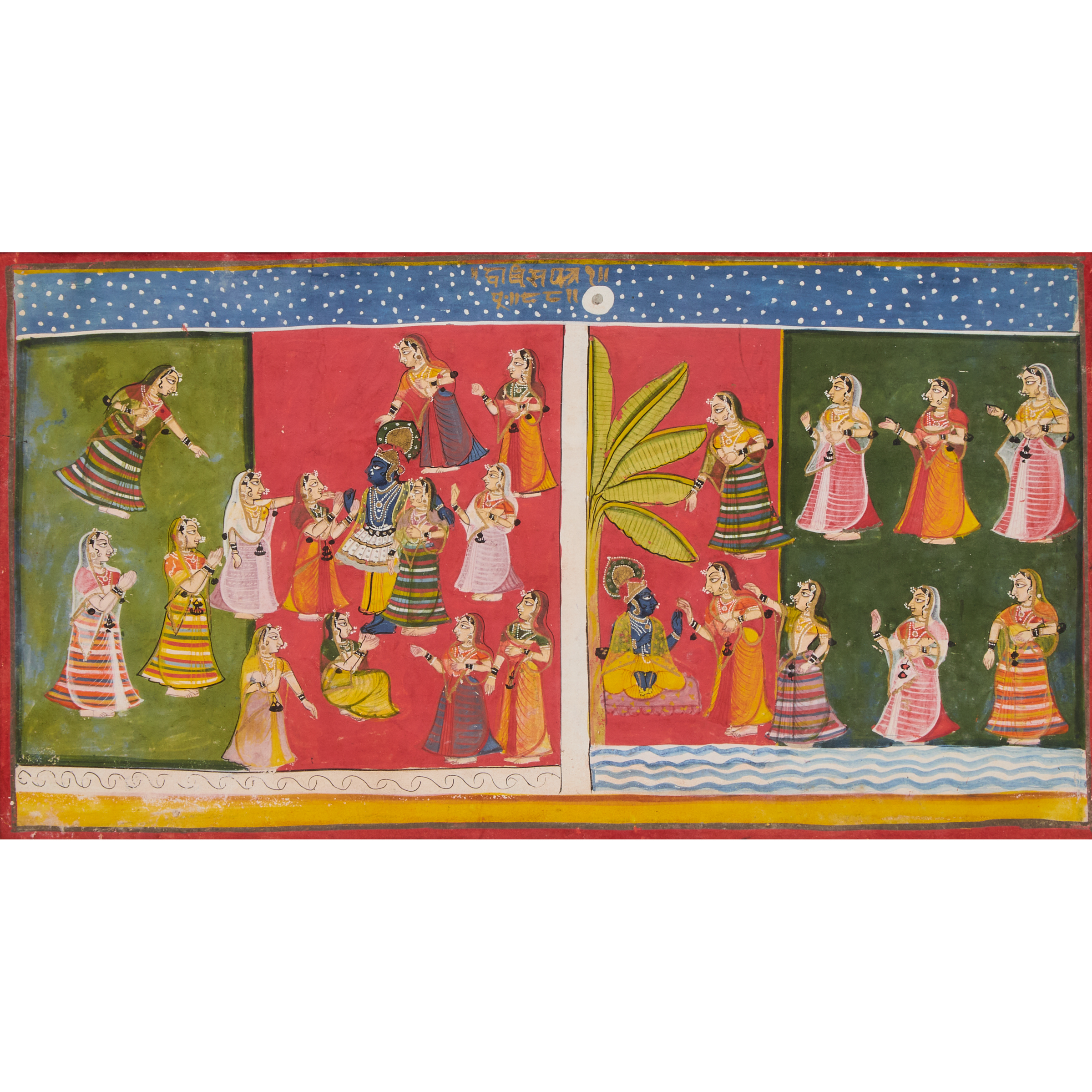 Indian School A Painting of Krishna 2fb05e8