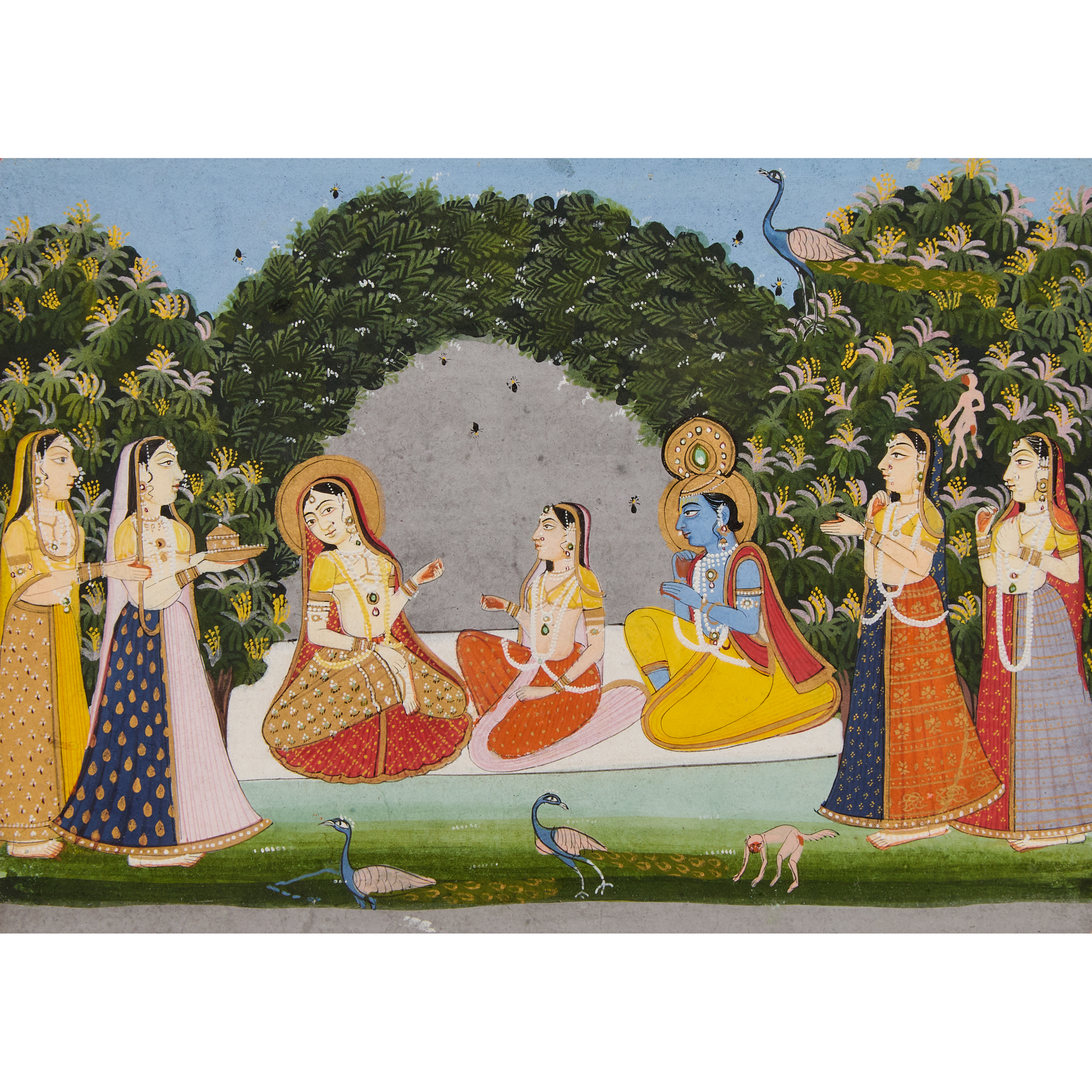 Indian School A Painting of Krishna 2fb060e