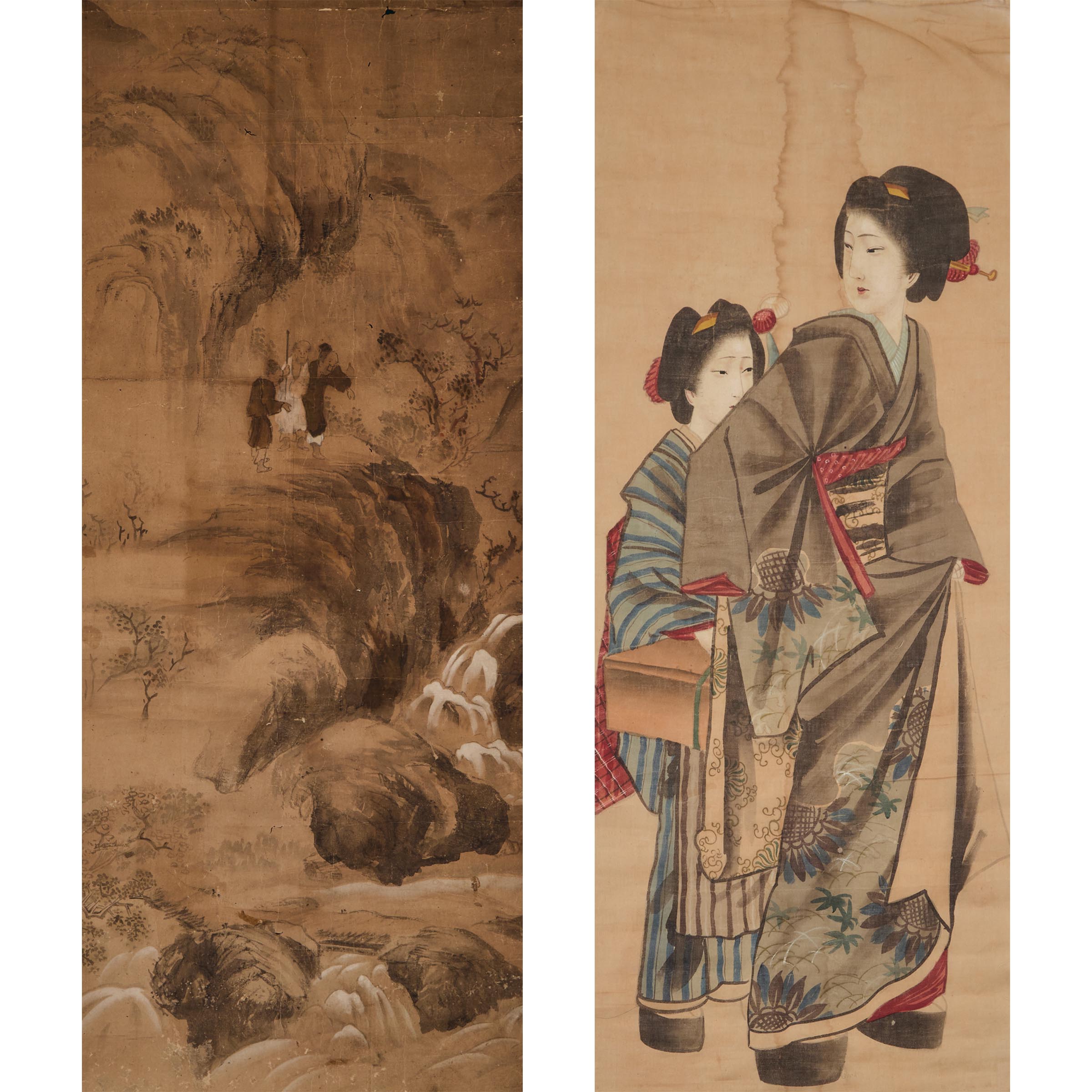 Two Japanese Paintings Together 2fb0710