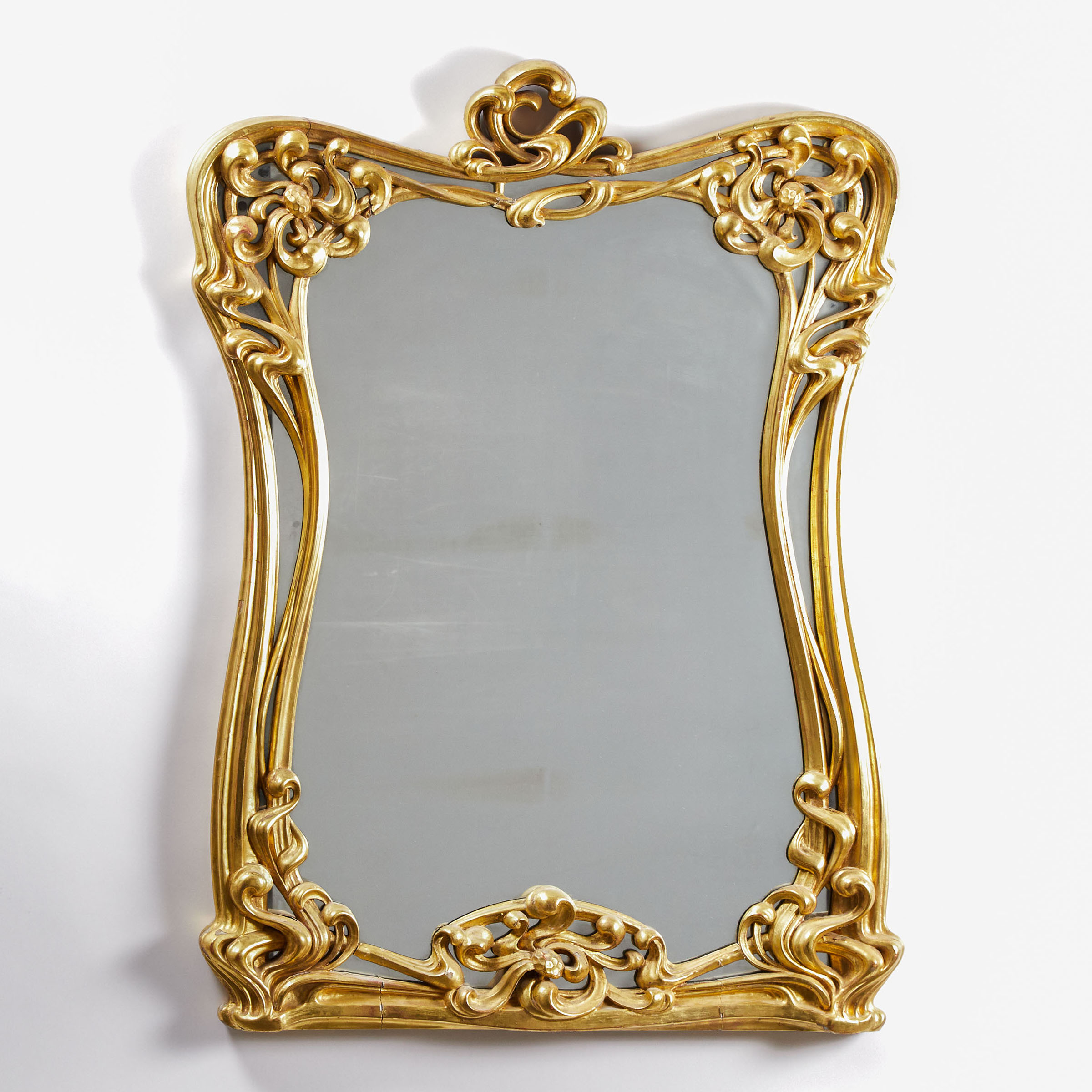 French Art Nouveau Giltwood Overmantel 2fb07de