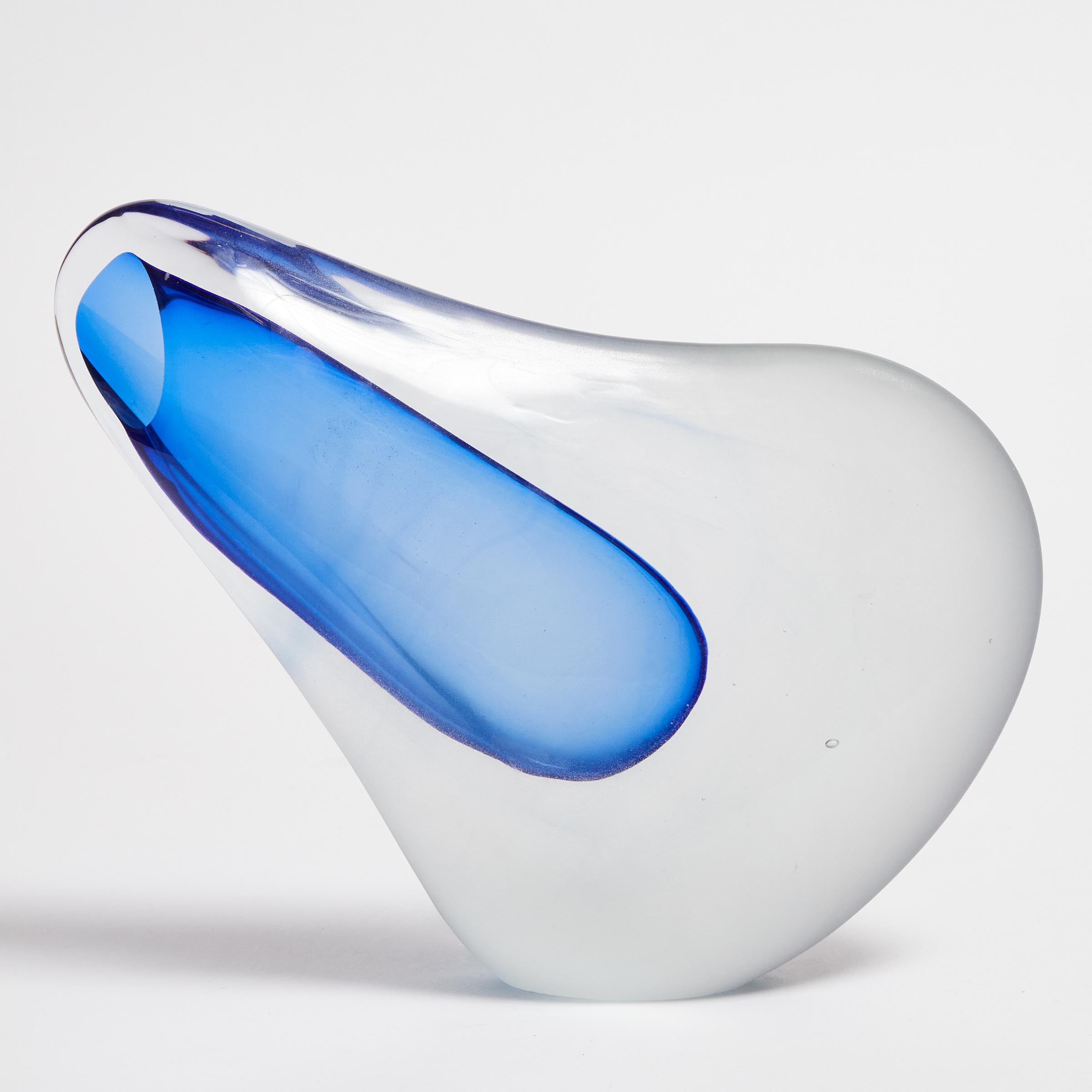 Studio Glass Blue Sommerso Vase  2fb078f