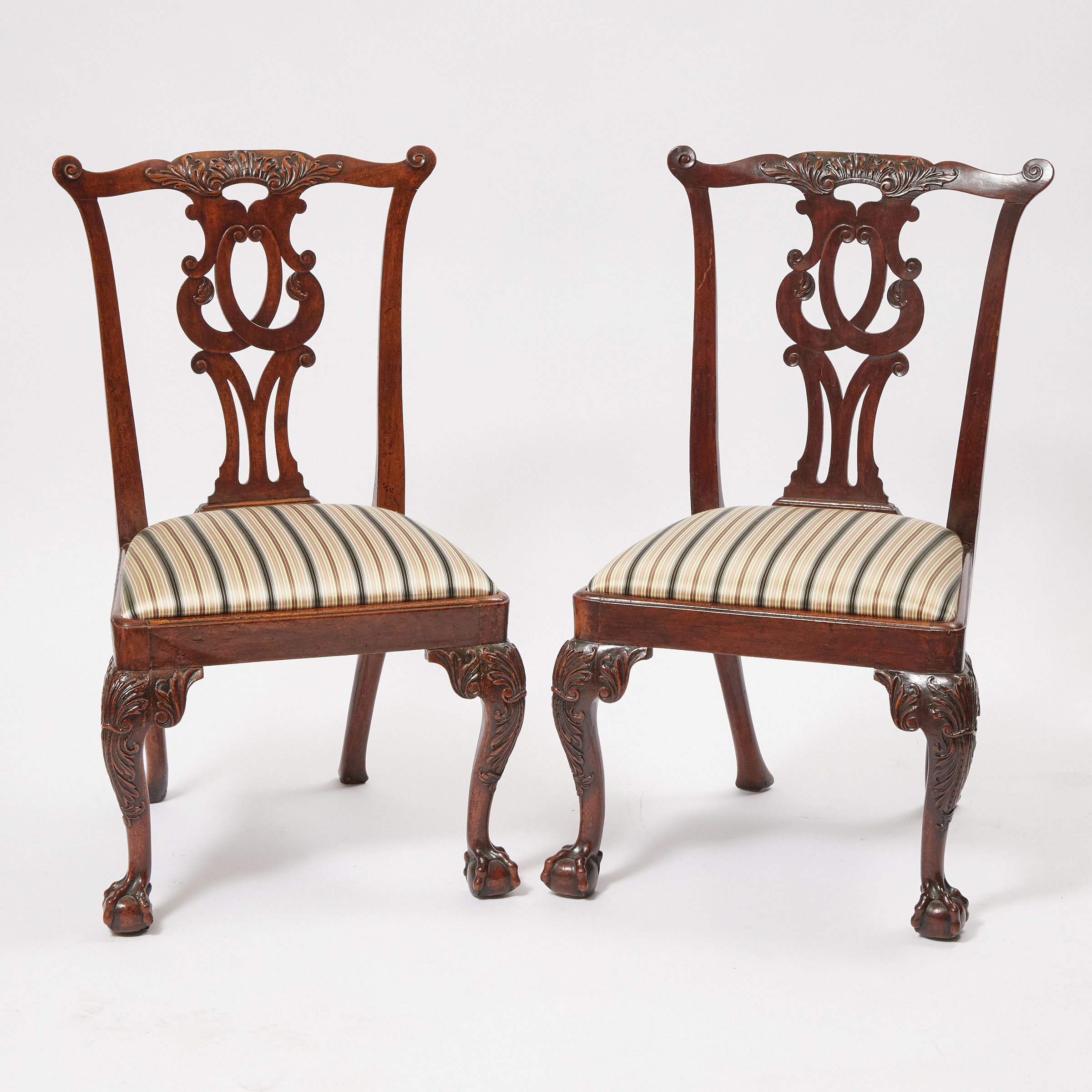 Pair of George III Mahogany Side 2fb07f4