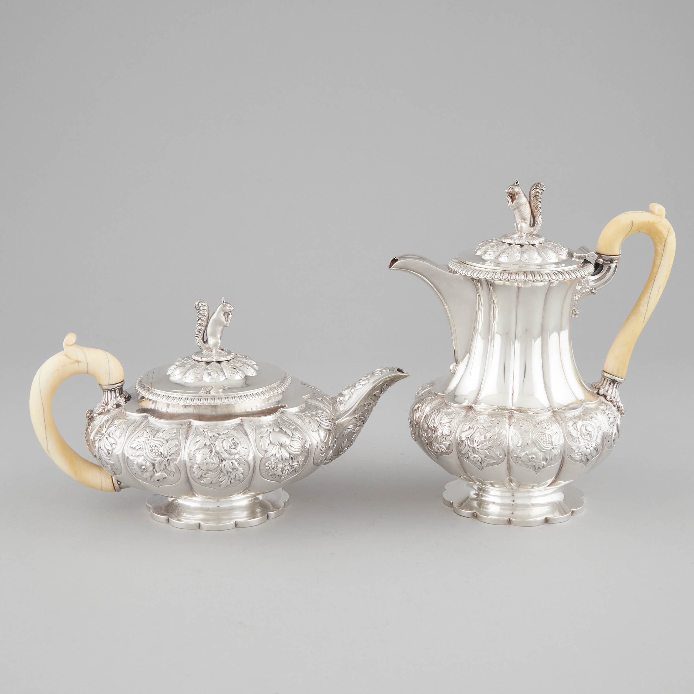 George IV Silver Teapot and Hot 2fb0907