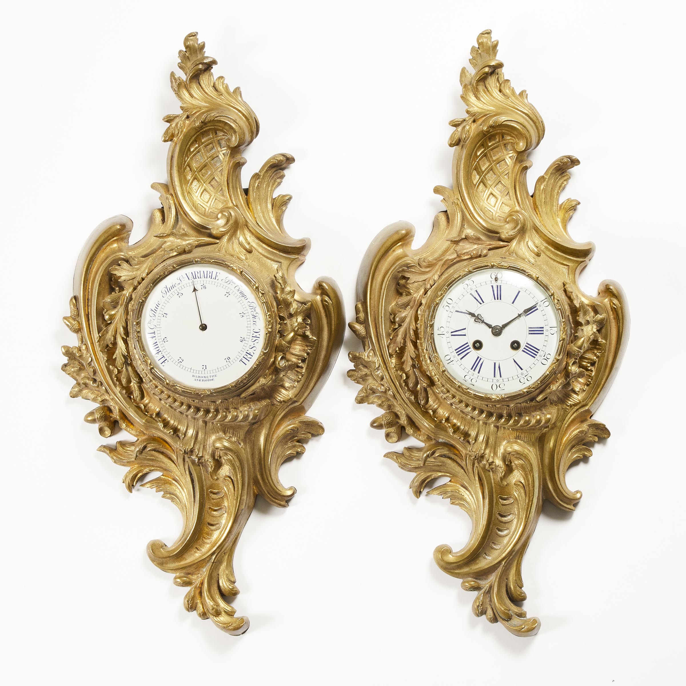 Louis XV Style Gilt Bronze Cartel 2fb097d