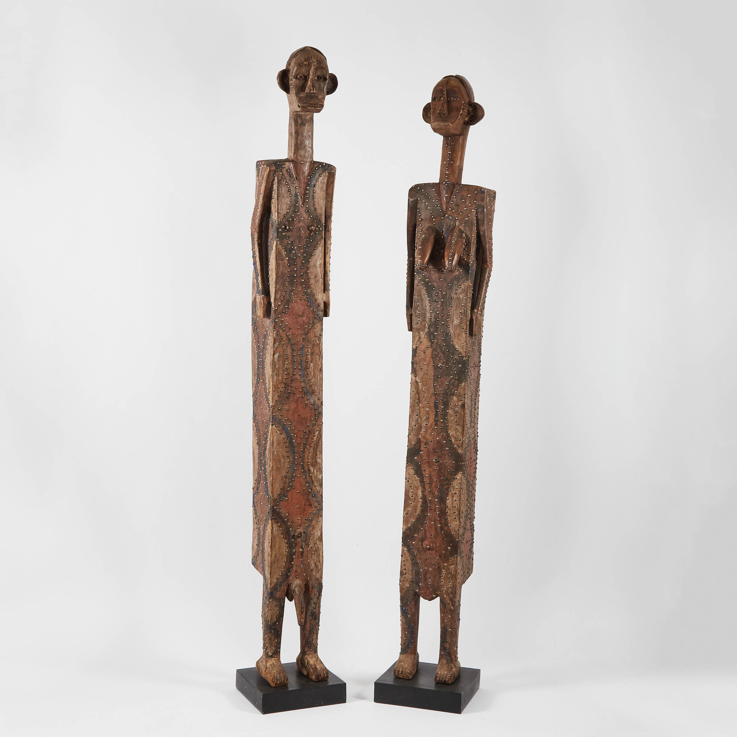 Pair of Ngata Male and Female Sarcophagus 2fb0a07