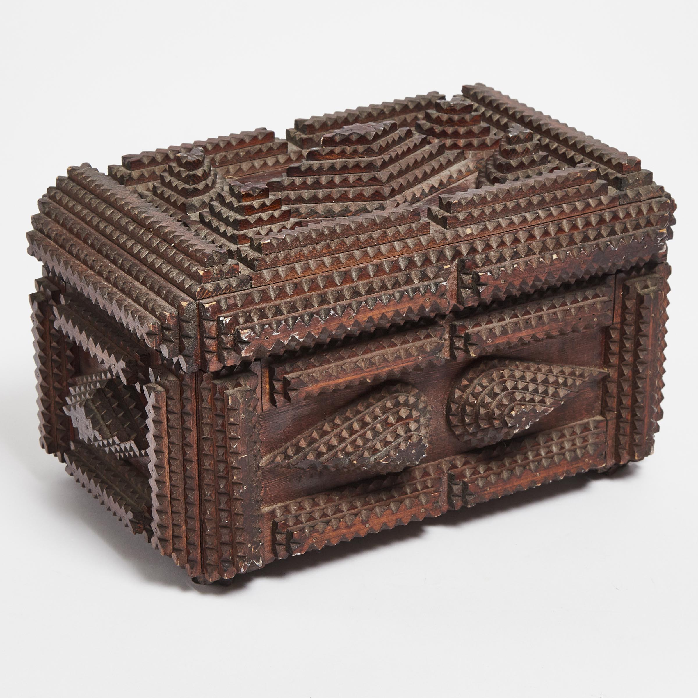 Tramp Art Box, early 20th century