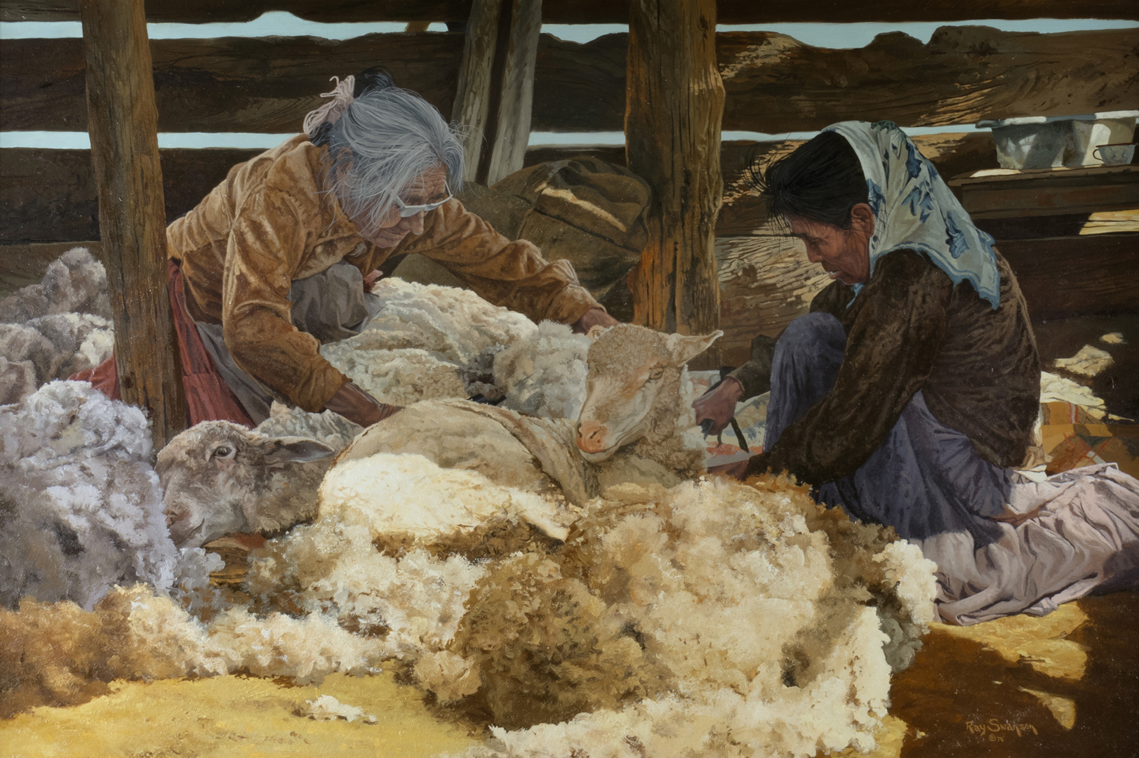 RAY SWANSON (1937-2004), THE SHEEPSHEARERS