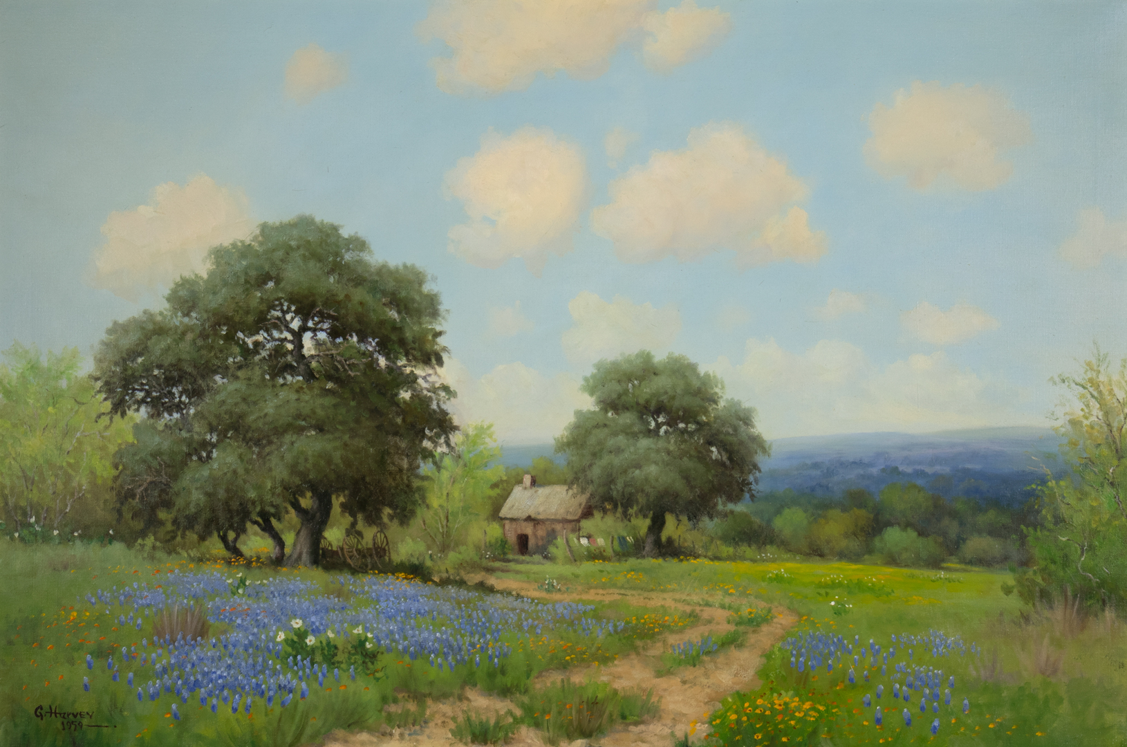 G. HARVEY (1933-2017), BLUEBONNETS Title: