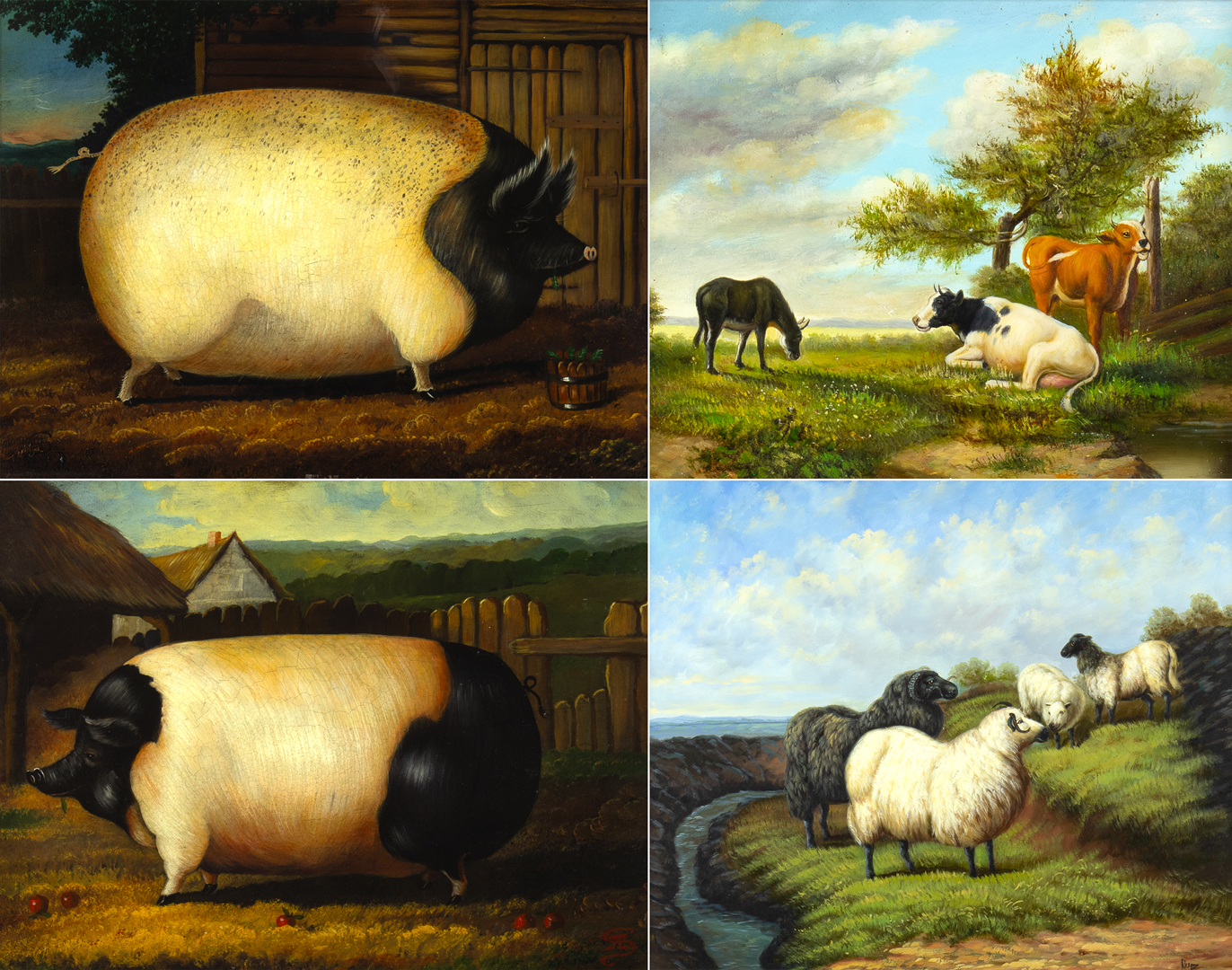 VARIOUS COLLECTION OF FOUR PASTORAL 2fb0ca3