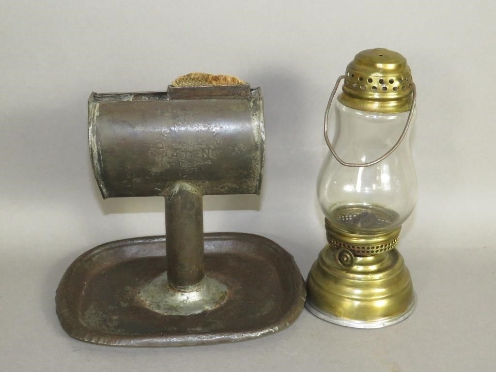 2 PRIMITIVE LIGHTING DEVICESca. 1850-1920;