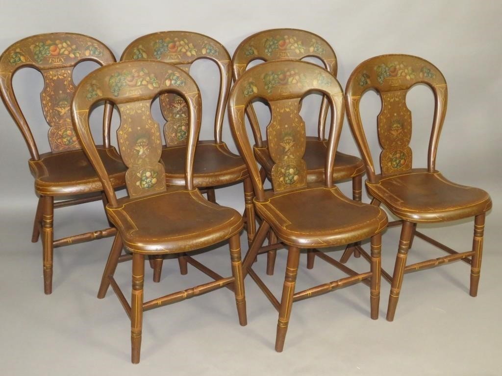 SET OF 6 UNION BALLOON BACK CHAIRSca  2fb0f80