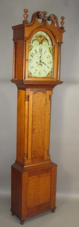 TALL CASE CLOCK BY GEORGE BRENEISENca  2fb1004