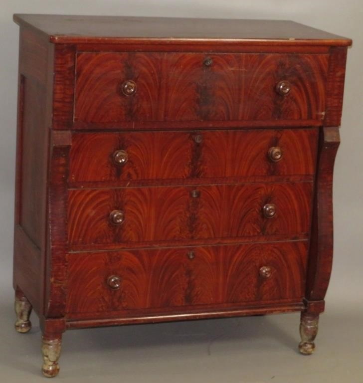 RUPP TYPE CHEST OF DRAWERSca 1840  2fb107a