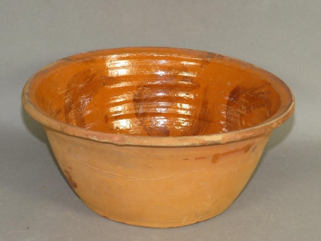 PA REDWARE BOWL WITH BRUSHED MANGANESE