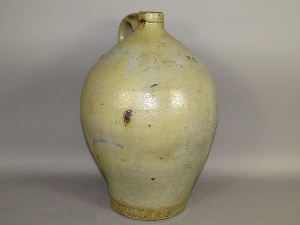 STAMPED STONEWARE JUG ATTRIBUTED 2fb10b2