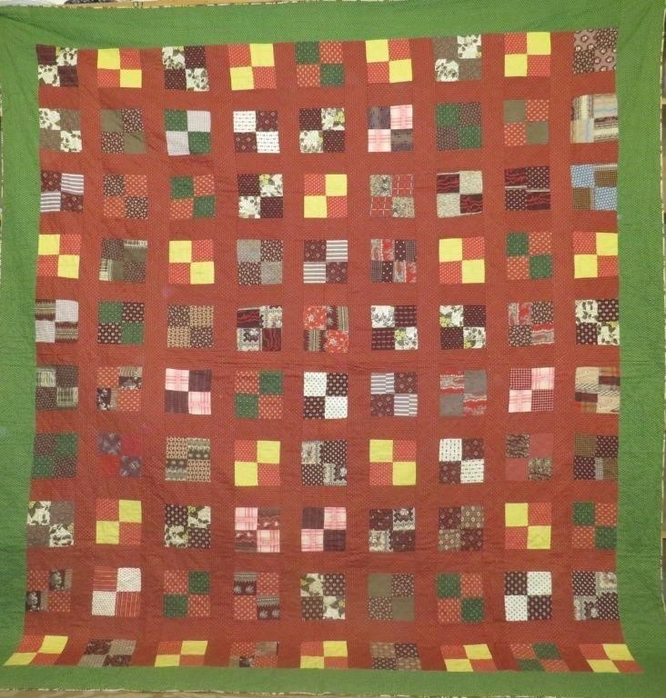 MENNONITE 4 PATCH BLOCK PATTERN QUILTca.