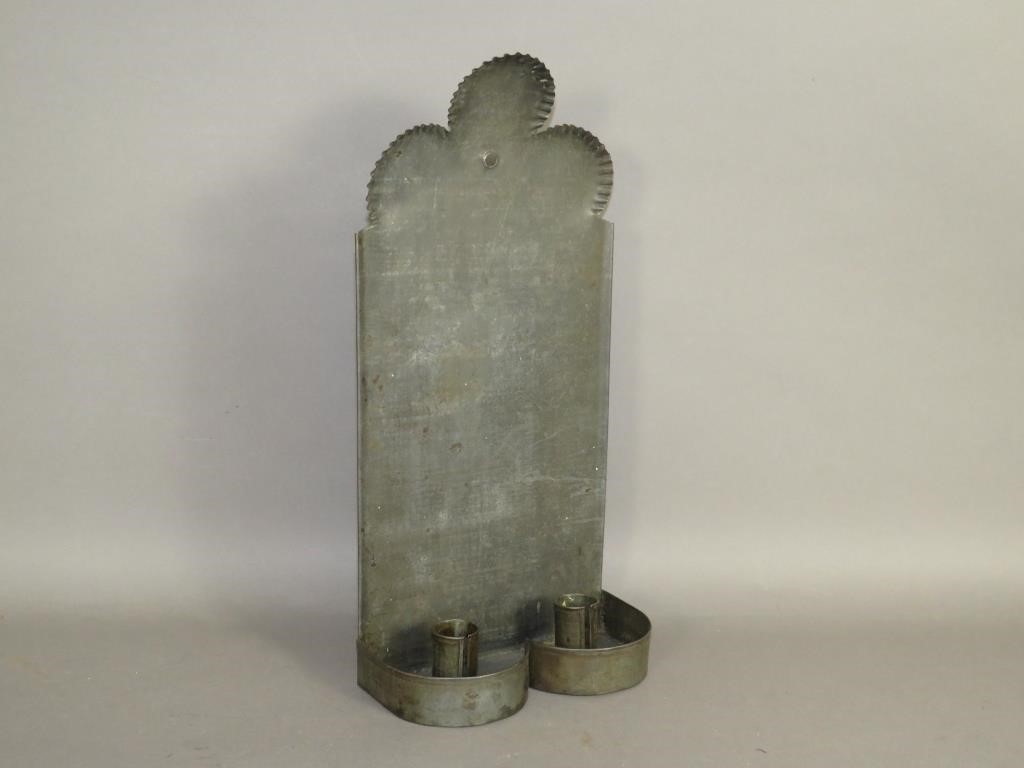 TIN TWO CANDLE WALL SCONCEca reproduction  2fb10a4