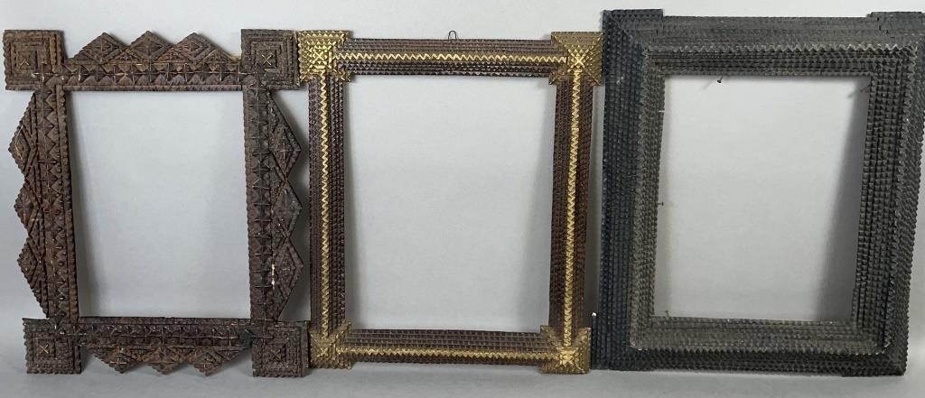 3 TRAMP ART FRAMES CA 1880 1910  2fb110b