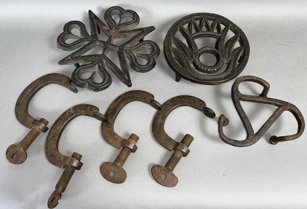 GROUP OF ASSORTED IRON PRIMITIVES 2fb117b