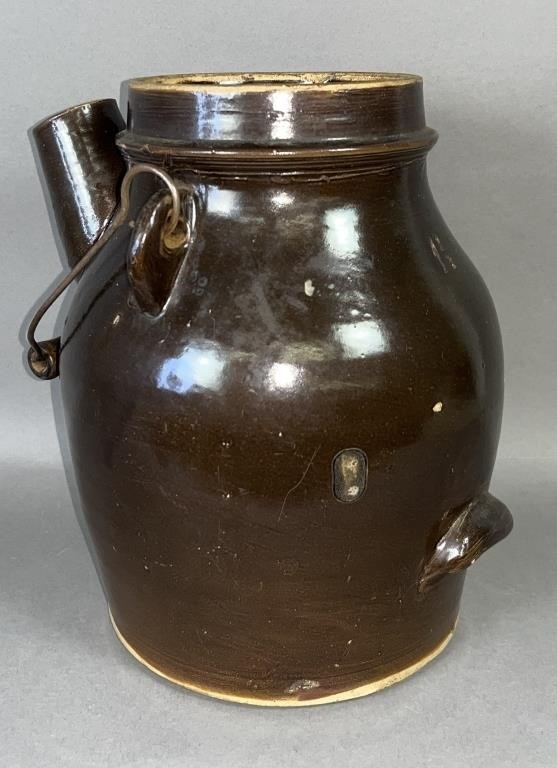 1 1/2 GALLON STONEWARE BATTER JUG CA.