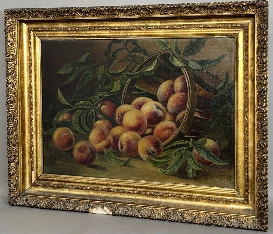 OIL ON CANVAS STILL LIFE CA 1900  2fb1256