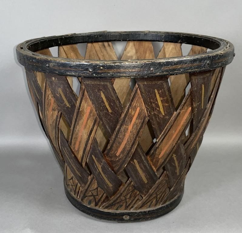 NATIVE TRIBE PAINTED WOVEN OAK 2fb1229
