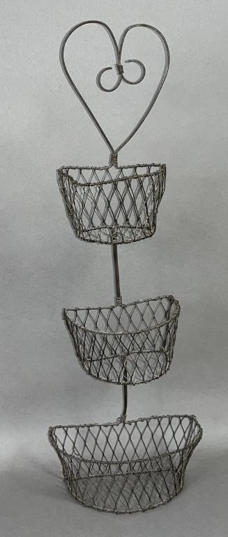 FRENCH TWISTED WIRE THREE TIER 2fb128e