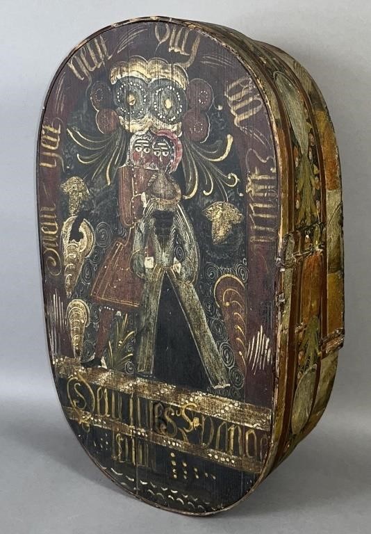 POLYCHROME DECORATED BENTWOOD BRIDE S 2fb12e2