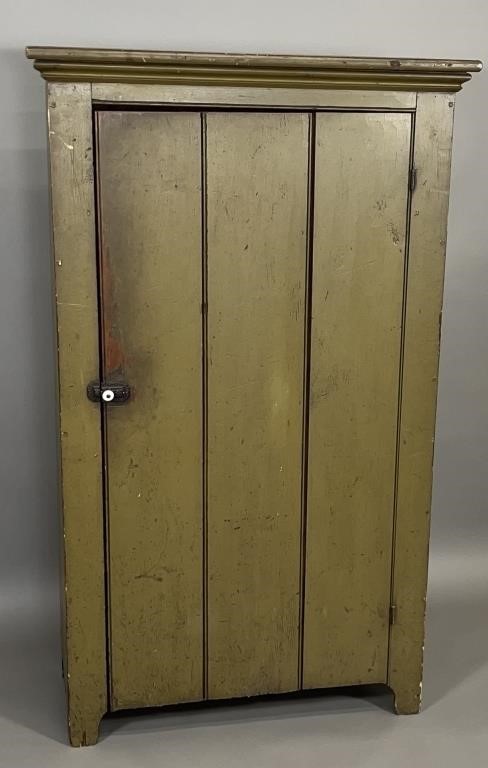 GREEN PAINTED STORAGE CUPBOARD 2fb13ad