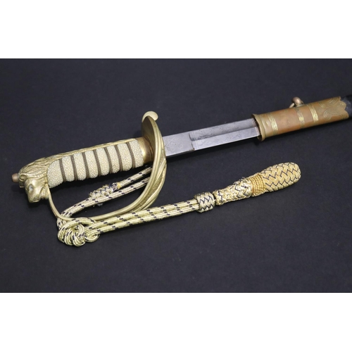 Australian naval officers dress sword