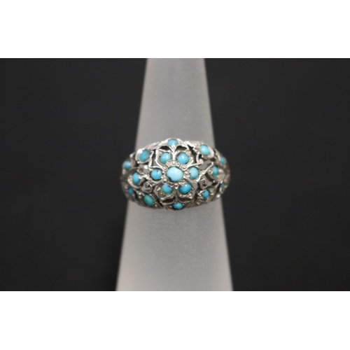 Multi stone Turquoise and floral 2fb1441