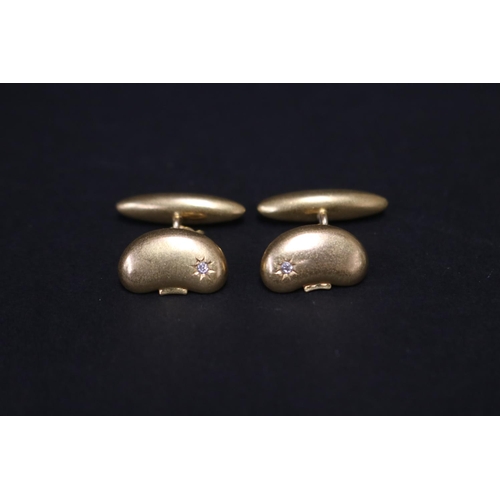 Pair of Vintage gold kidney shaped 2fb1460