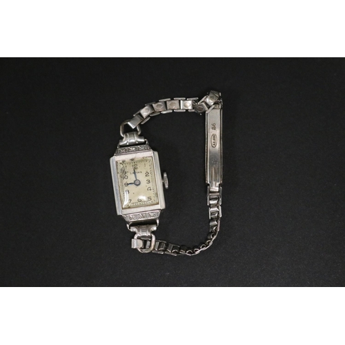 Vintage 9ct white gold Lavina ladies 2fb1465