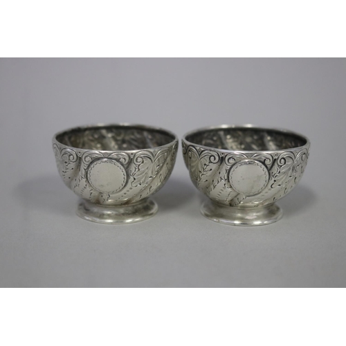 Pair of antique Victorian sterling silver