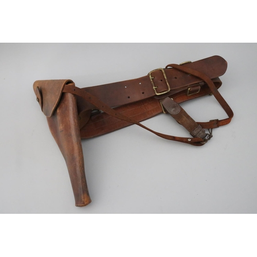 Antique WWI officers brown leather 2fb1590