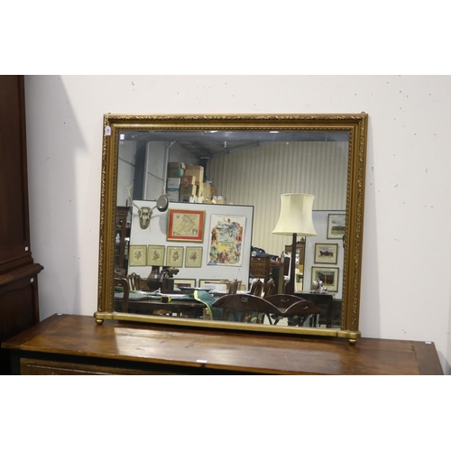 Gilt surround over mantle mirror, approx