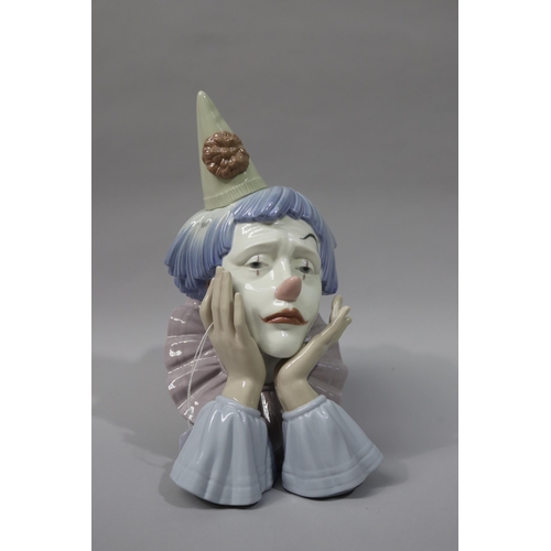 Large Lladro porcelain clown head  2fb168f