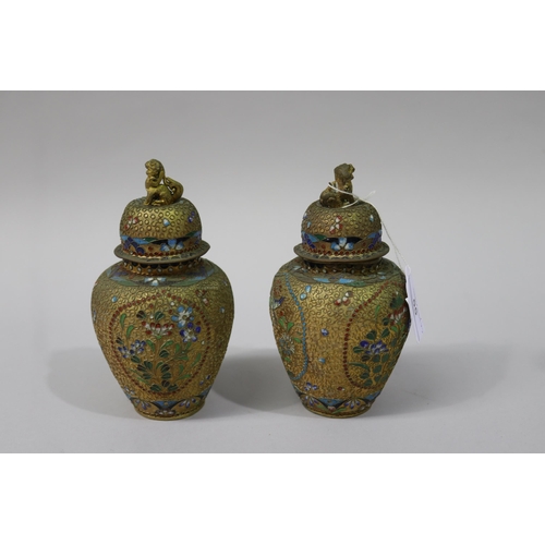 Pair of antique cloisonne lidded 2fb16b6