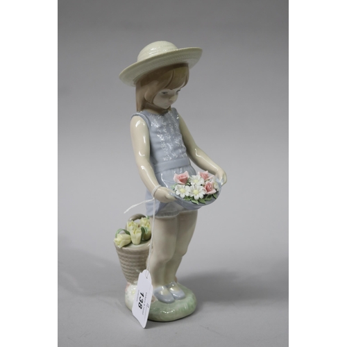 Lladro porcelain young girl with 2fb16f6