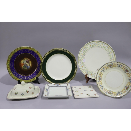 Assortment of antique and vintage plates