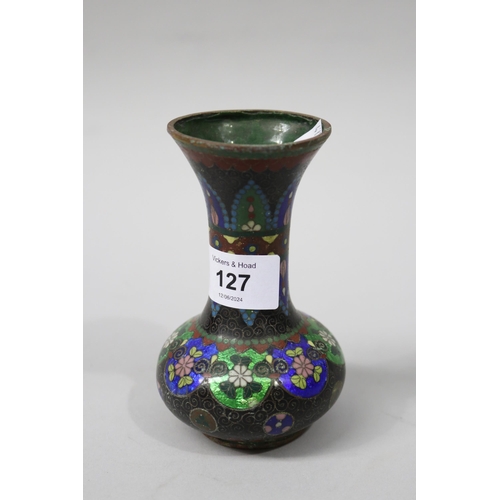 Antique Ginbari Cloisonne vase  2fb16ed