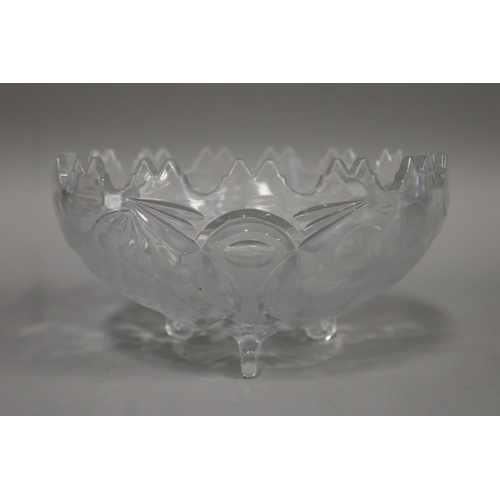 Pressed and cut glass footed fruit 2fb1783