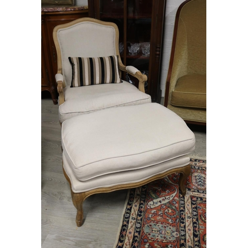 Modern Louis XV style arm chair and