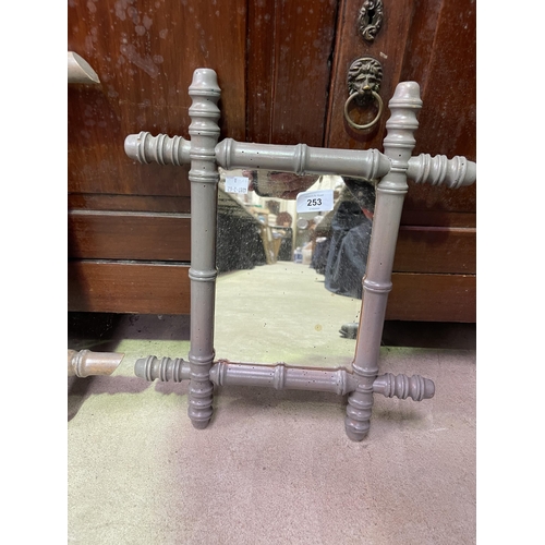 Small faux bamboo painted mirror  2fb17ed