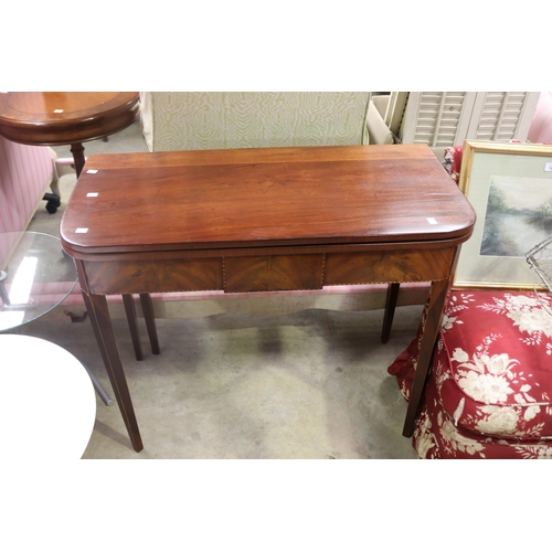 Antique Georgian fold over tea table,