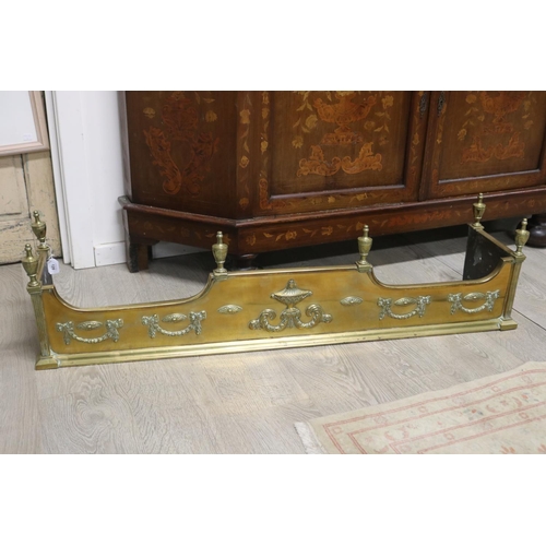 Fine antique English Adam revival brass