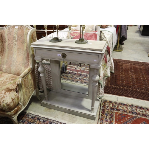 Antique style painted hall console,